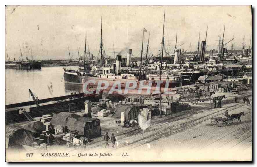 CPA Marseille Quai de la Joliette 