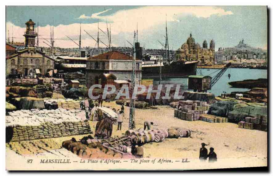 CPA Marseille la place d'Afrique 