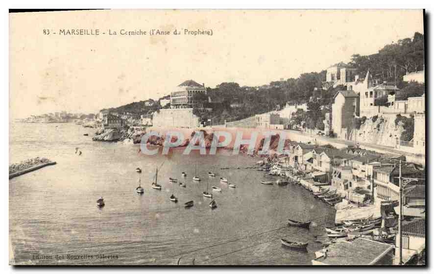 CPA Marseille la Corniche l'Anse du Prophete 