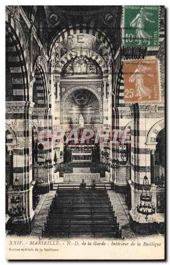 CPA Marseille N D de la Garde interieur de la Basilique
