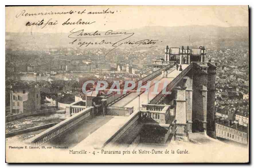 CPA Marseille Panorama pris de Notre Dame de la Garde
