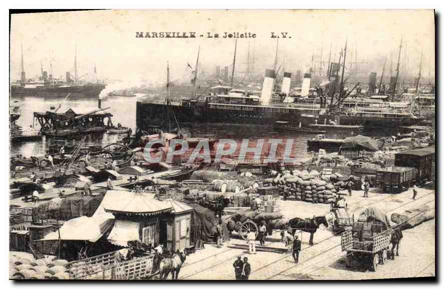 CPA Marseille la Joliette Bateaux