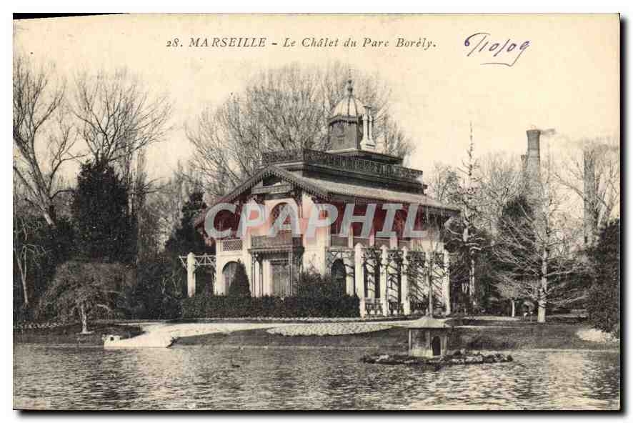CPA Marseille le chalet du Parc Borely 