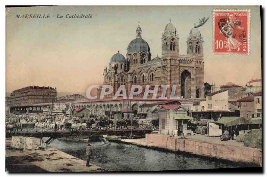 CPA Marseille la Cathedrale 