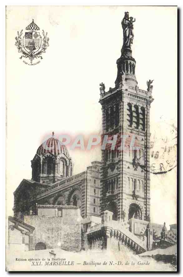 CPA Marseille Basilique de N d de la Garde 