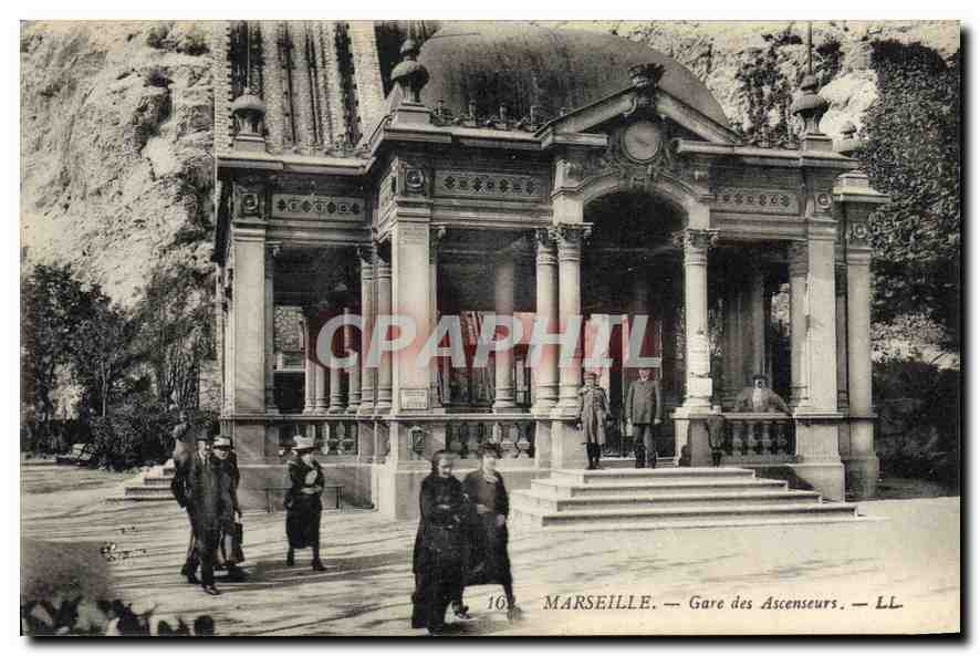 CPA Marseille Gare des Ascenseurs 