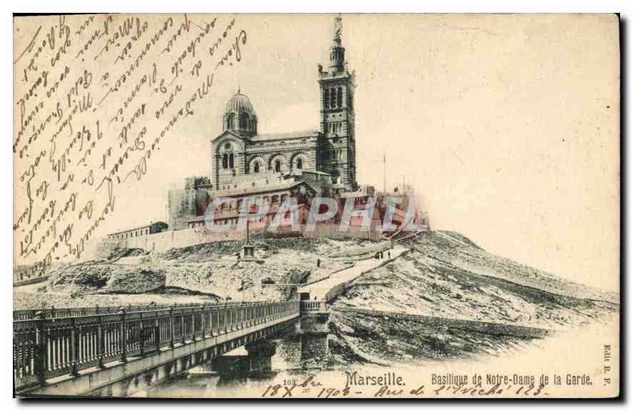CPA Marseille Basilique de Notre Dame de la Garde 