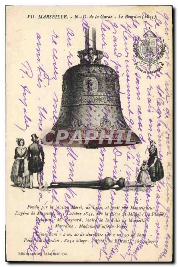 CPA Marseille N D de la Garde Le Bourdon Cloche