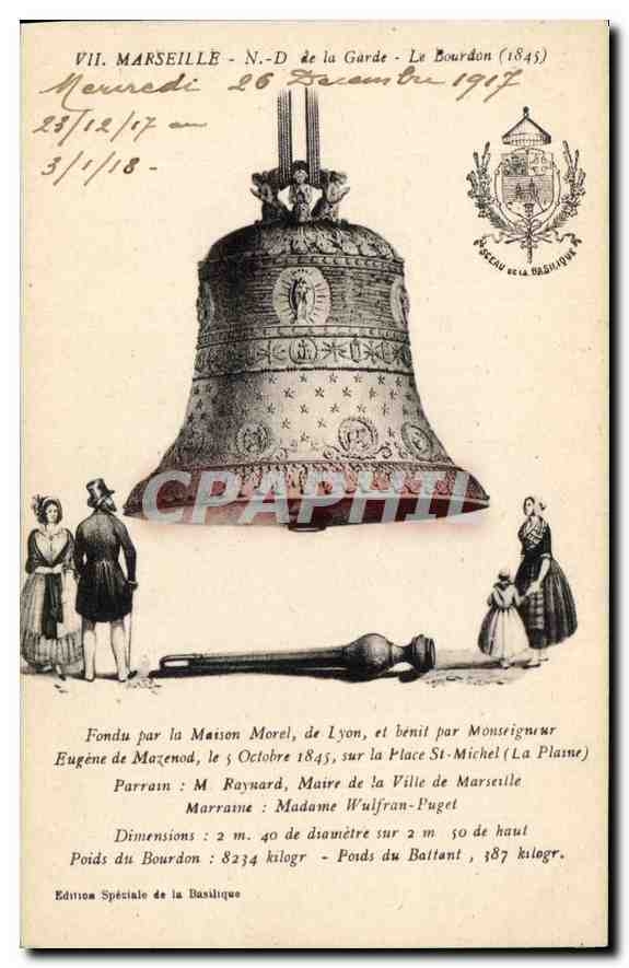 CPA Marseille N D de la Garde Le Bourdon Cloche