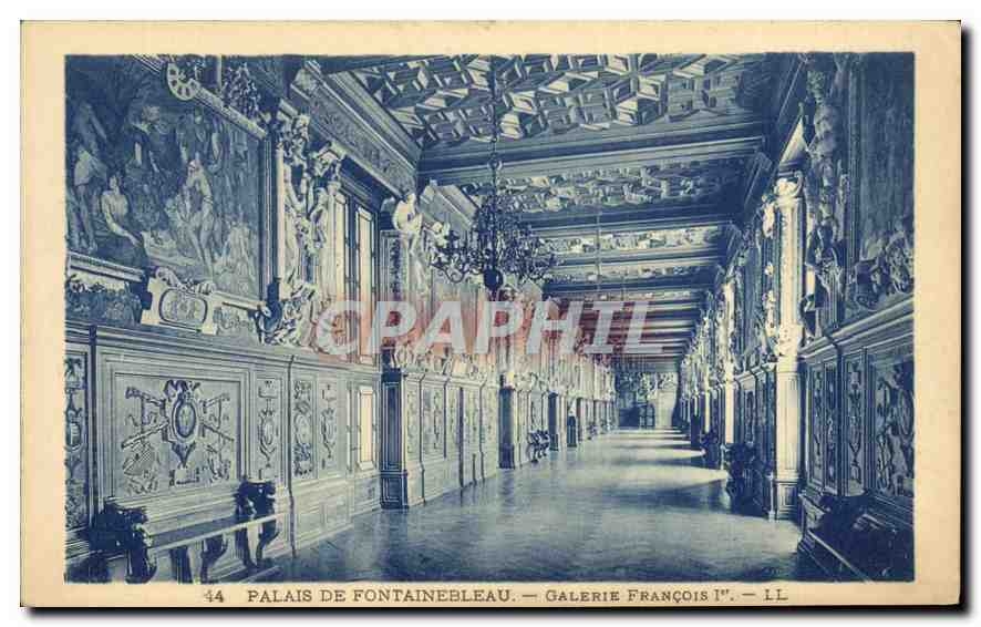 CPA Palais de Fontainebleau Galerie Francois I