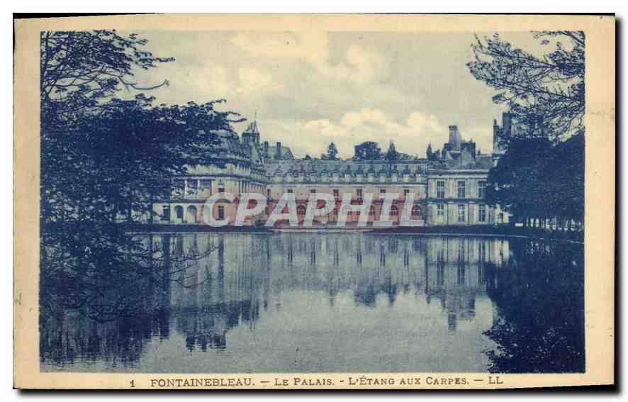 CPA Fontainebleau Le Palais L'Etang aux Carpes 
