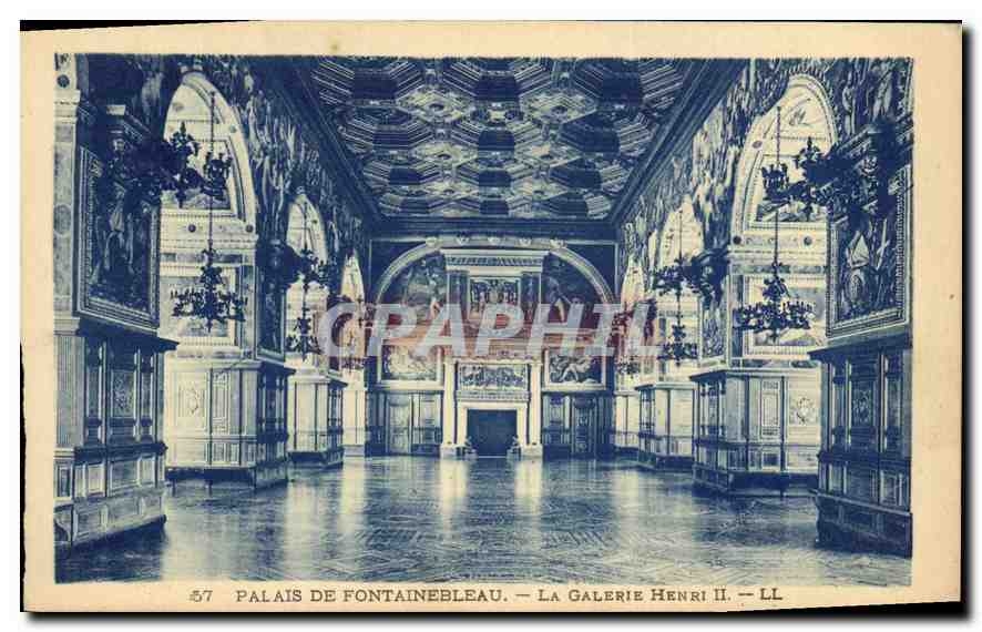 CPA Palais de Fontainebleau La Galerie Henri II 