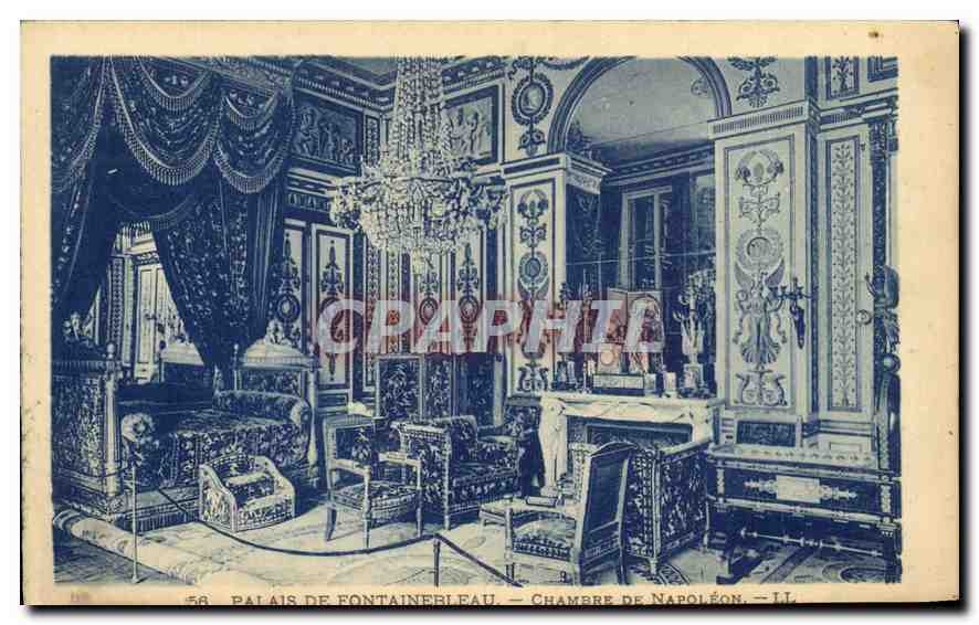 CPA Palais de Fontainebleau Chambre de Napoleon 