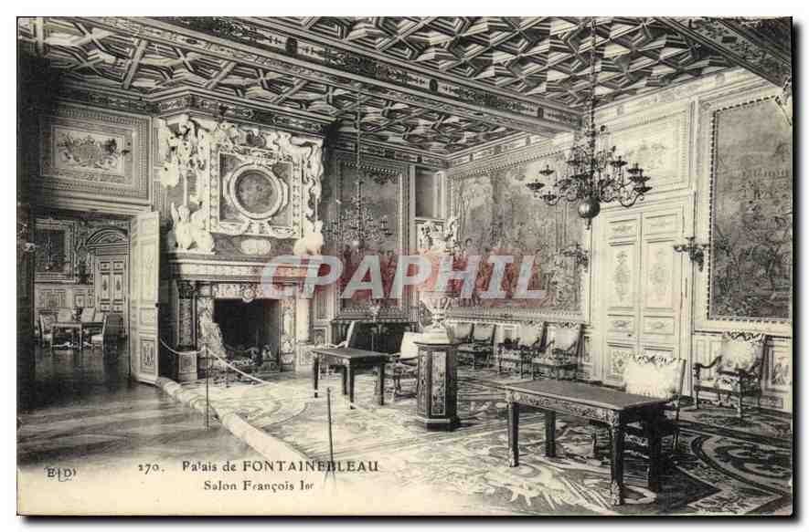 CPA Palais de Fontanebleau Salon Francois I 