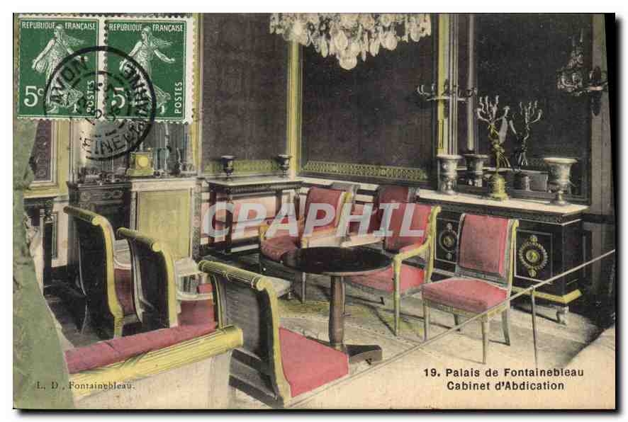 CPA Palais de Fontainebleau Cabinet d'Abdication 