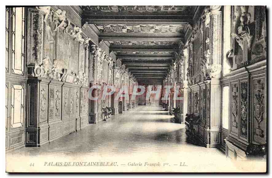 CPA Palais de Fontainebleau Galerie Francois I 
