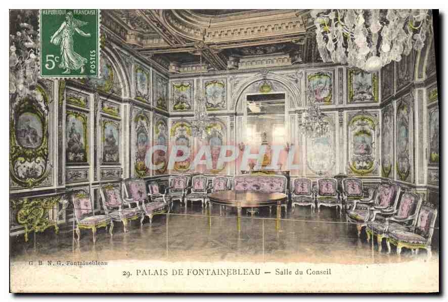 CPA Palais de Fontainebleau Salle du Conseil 