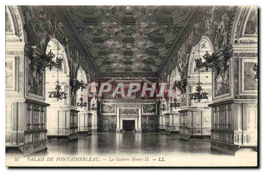 CPA Palais de Fontainebleau La Galerie Henri II 