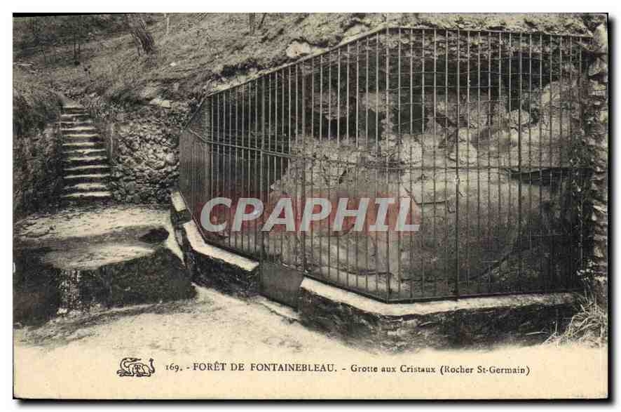 CPA Foret de Fontainebleau Grotte aux Cristaux