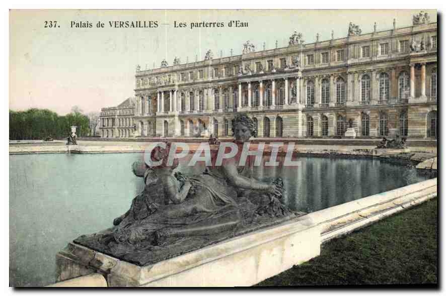 CPA Palai de Versailles Les parterres d'Eau 