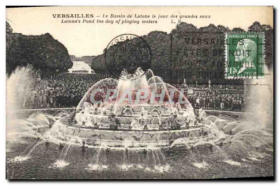 CPA Versailles Le Bassin de Latone le Jour des grandes Eaux 