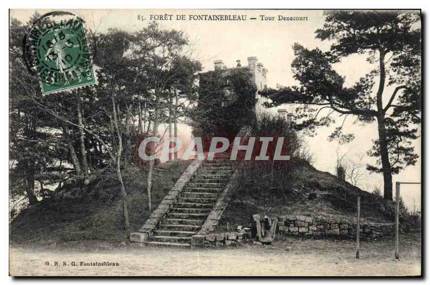 CPA Foret de Fontainebleau Tour Denecourt 