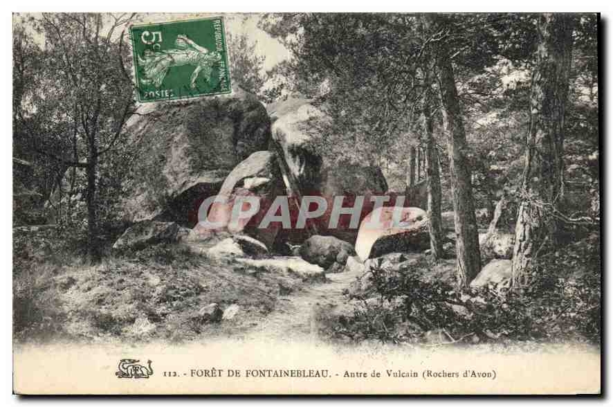 CPA Foret de Fontainebleau Antre de Vulcain 