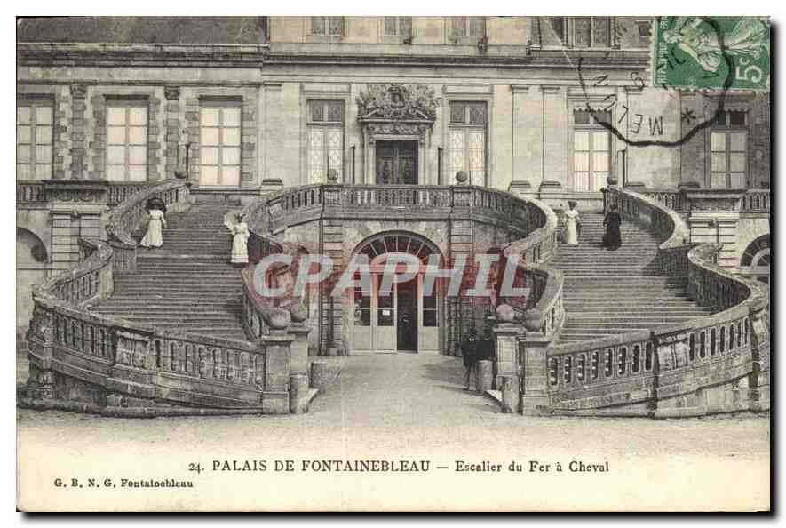 CPA Palais de Fontainebleau Escalier du Fer a Cheval 