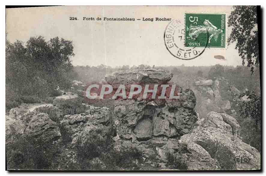 CPA Foret de Fontainebleau Long Rocher 