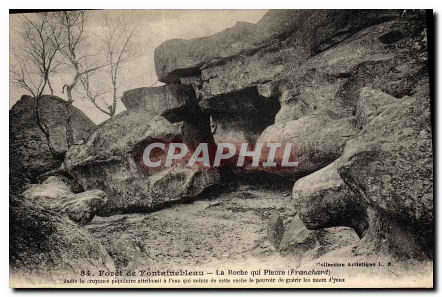 CPA Foret de Fontainebleau La Roche qui Pleure 