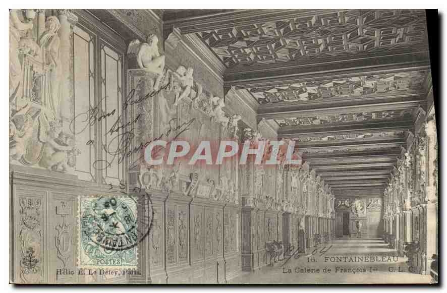 CPA Fontainebleau La Galerie de Francois I 