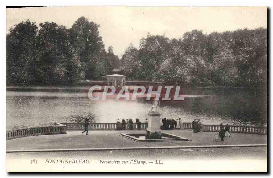 CPA Fontainebleau Perspective sur l'Etang 