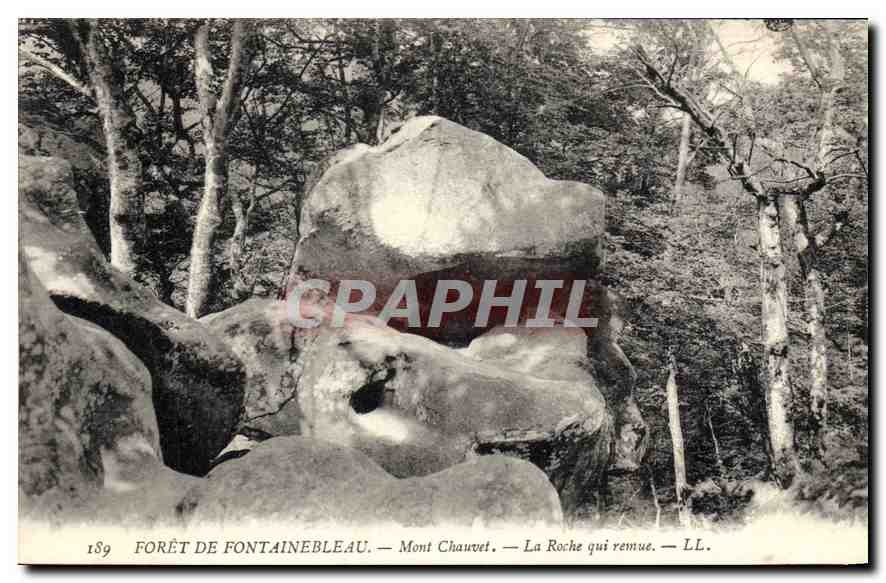 CPA Foret de Fontainebleau Mont Chauvet La Roche qui remue