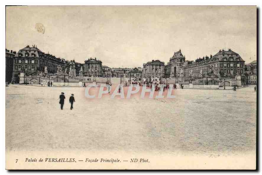 CPA Palais de Versailles facade Principale 