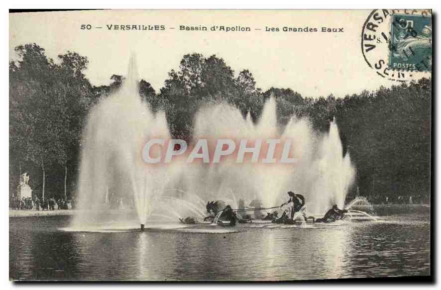 CPA Versailles Bassin d'Apollon Les Grandes Eaux 