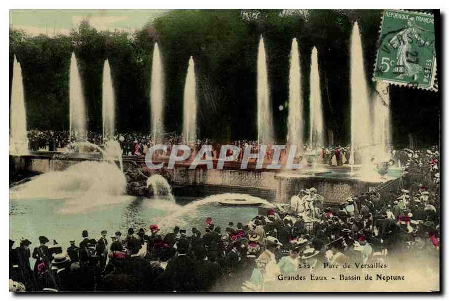 CPA Parc de Versailles Grandes Eaux Bassin de Neptune 