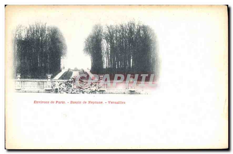 CPA Environs de Paris Bassin de Neptune Versailles