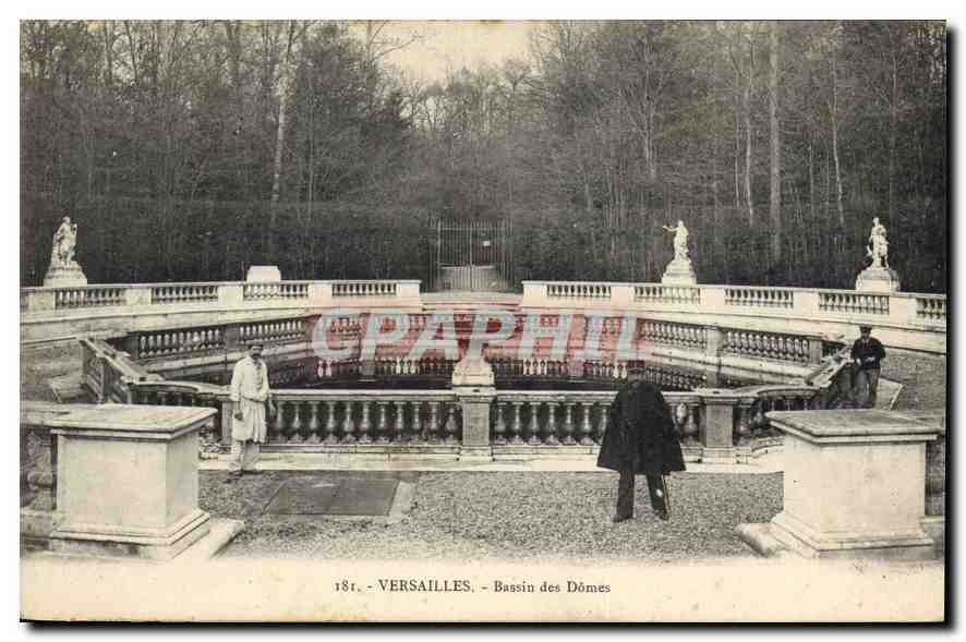 CPA Versailles Bassin des Domes 