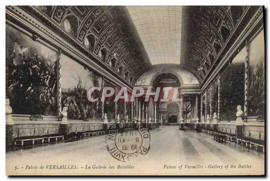 CPA Palais de Versailles La galerie des Batailles 