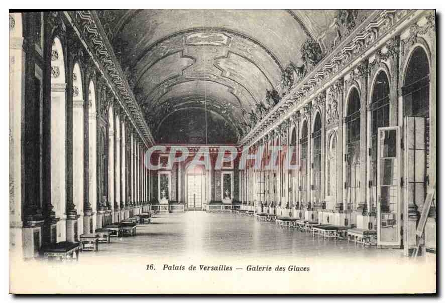 CPA Palais de Versailles Galerie des glaces 