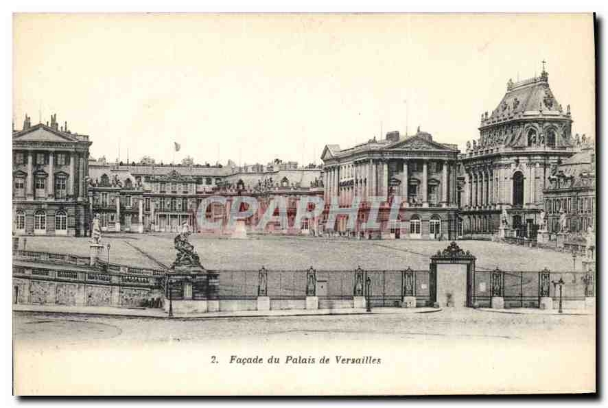 CPA Facade du Palais de Versailles 
