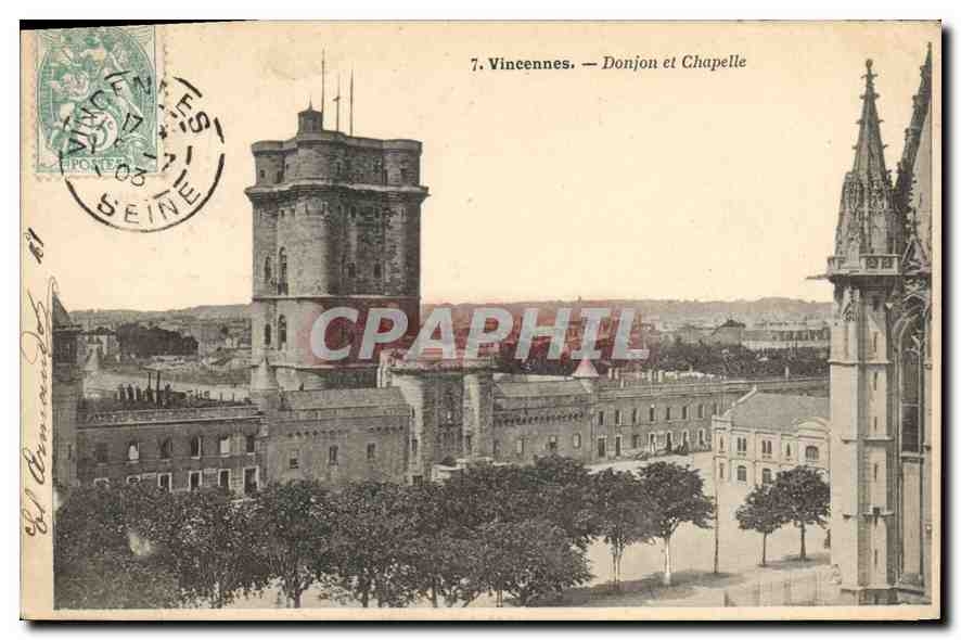 CPA Vincennes Donjon et Chapelle 