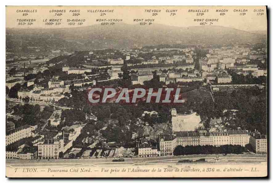 CPA Lyon Panorama Cote Nord 