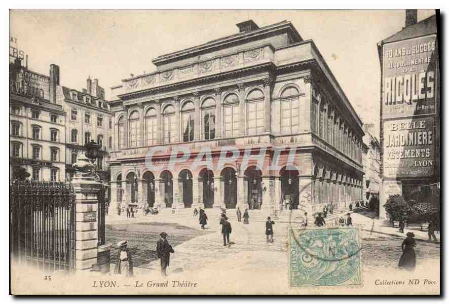 CPA Lyon Le Grand Theatre Ricqles