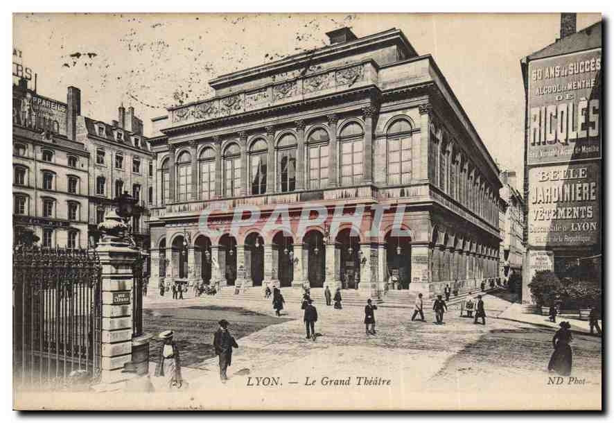 CPA Lyon Le Grand Theatre Ricqles