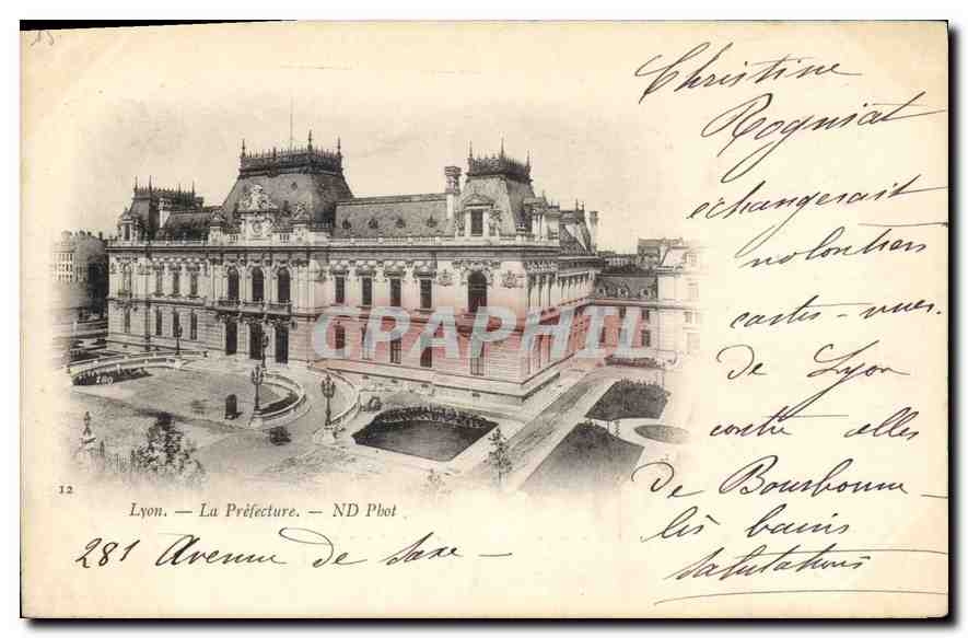 CPA Lyon La Prefecture 