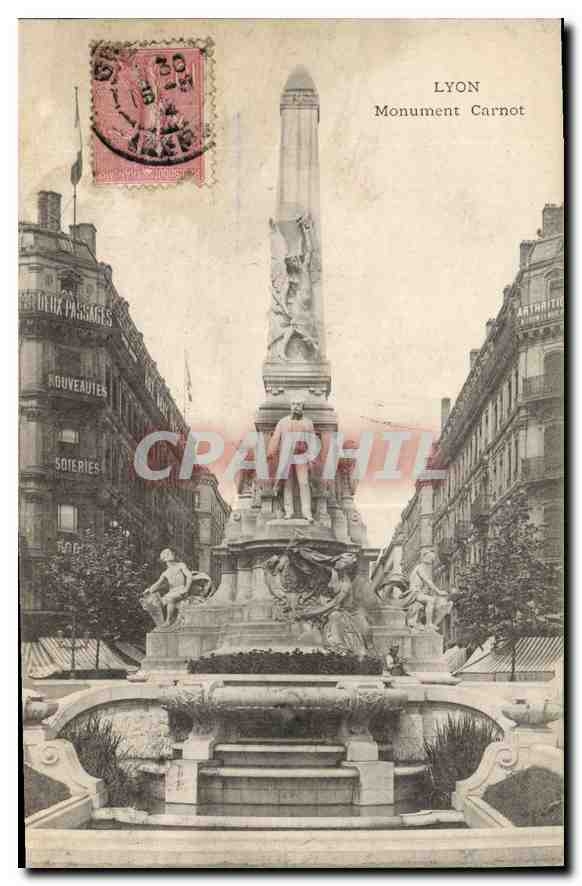 CPA Lyon Monument Carnot