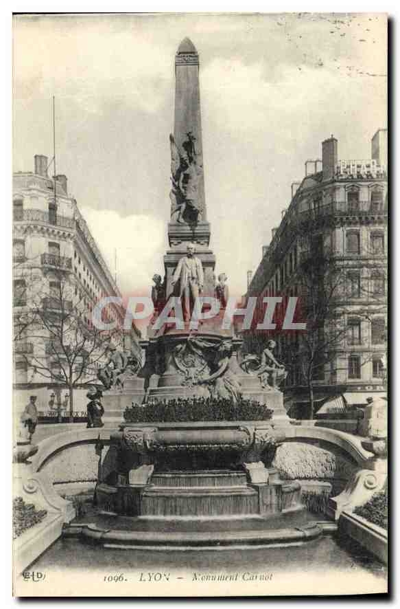 CPA Lyon Monument Carnot