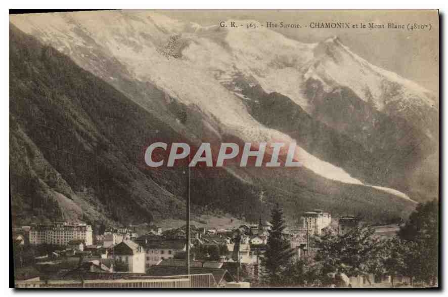 CPA Hte Savoie Chamonix et le Mont Blanc (4810 m)