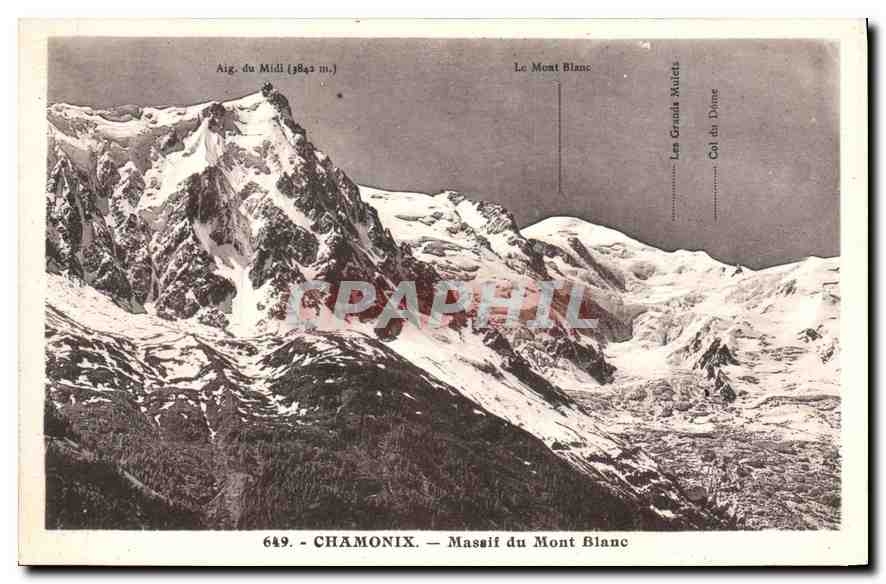 CPA Chamonix Massif du Mont Blanc